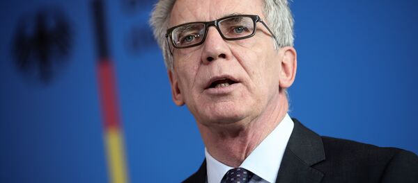 Almanya İçişleri Bakanı Thomas De Maiziere - Sputnik Türkiye