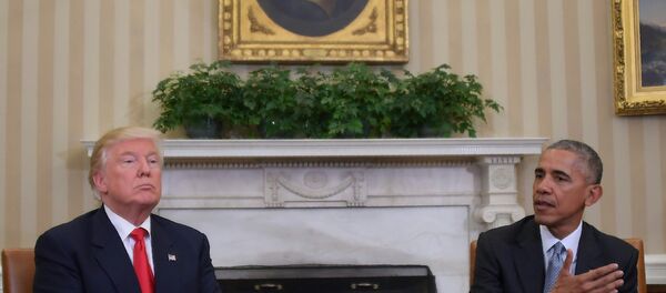 ABD'nin 44. ve 45. başkanları Donald Trump ile Barack Obama - Sputnik Türkiye