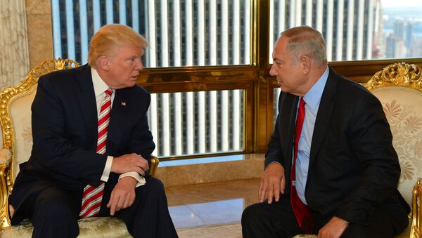 ABD'nin yeni başkanı Donald Trump- İsrail Başbakanı Benyamin Netanyahu - Sputnik Türkiye
