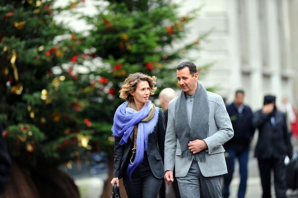 Suriye Devlet Başkanı Beşar Esad ve eşi Esma Esad - Sputnik Türkiye