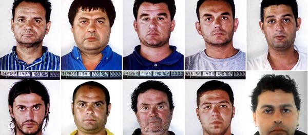 Suspected members of the November 17 terrorist group in custody are seen in this combo of photos - Sputnik Türkiye