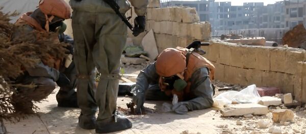 Halep'te teröristlerin kimyasal silah kullandığını gösteren kanıtlar bulundu - Sputnik Türkiye