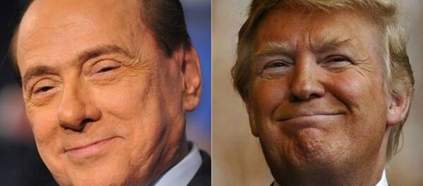 Silvio Berlusconi -Donald Trump - Sputnik Türkiye