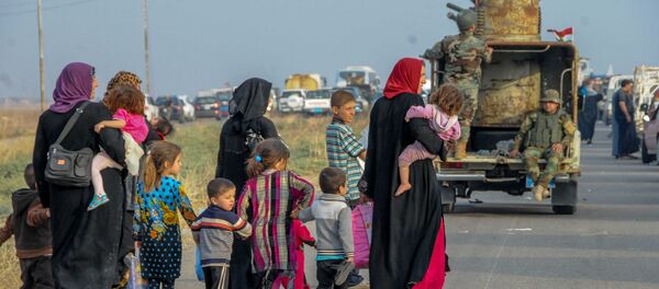 Musul'dan kaçan siviller - Sputnik Türkiye
