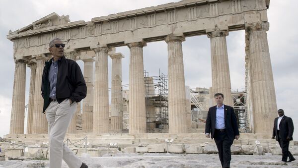 Obama, Akropolis'te - Sputnik Türkiye