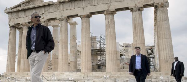 Obama, Akropolis'te - Sputnik Türkiye