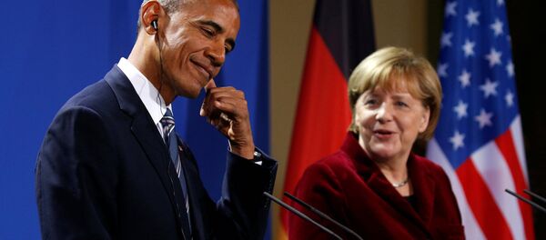 ABD Başkanı Barack Obama ve Almanya Başbakanı Angela Merkel - Sputnik Türkiye