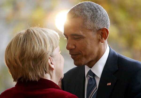 ABD Başkanı Barack Obama ve Almanya Başbakanı Angela Merkel - Sputnik Türkiye