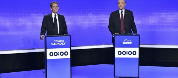 Fransa - Eski Başbakan Alain Juppe - Eski Cumhurbaşkanı Nicolas Sarkozy - Sputnik Türkiye