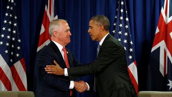 ABD Başkanı Obama - Avustralya Başbakanı Turnbull - Sputnik Türkiye