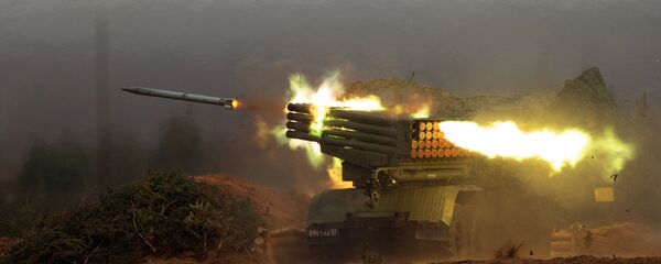 Grad isimli çoklu roketatar sistemi. - Sputnik Türkiye