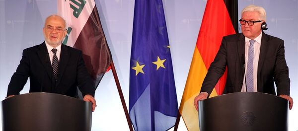 Almanya Dışişleri Bakanı Frank-Walter Steinmeier ve Irak Dışişleri Bakanı İbrahim Caferi - Sputnik Türkiye