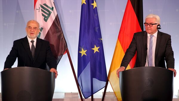 Almanya Dışişleri Bakanı Frank-Walter Steinmeier ve Irak Dışişleri Bakanı İbrahim Caferi - Sputnik Türkiye