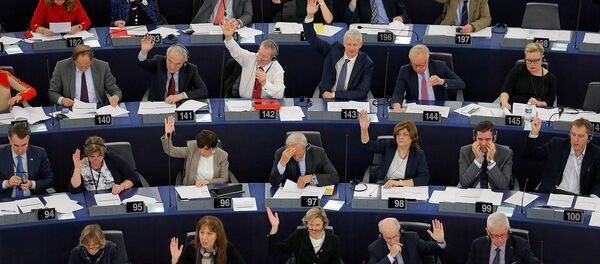 Avrupa Parlamentosu'nda milletvekilleri Avrupa Parlamentosu'nda milletvekilleri - Sputnik Türkiye