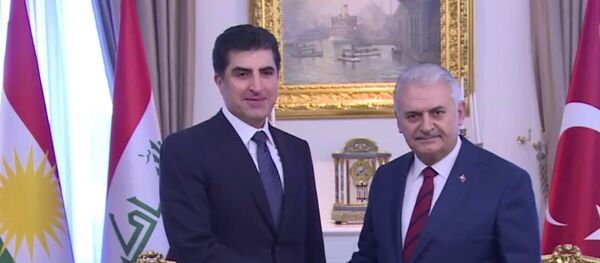 Binali Yıldırım - Neçirvan Barzani - Sputnik Türkiye