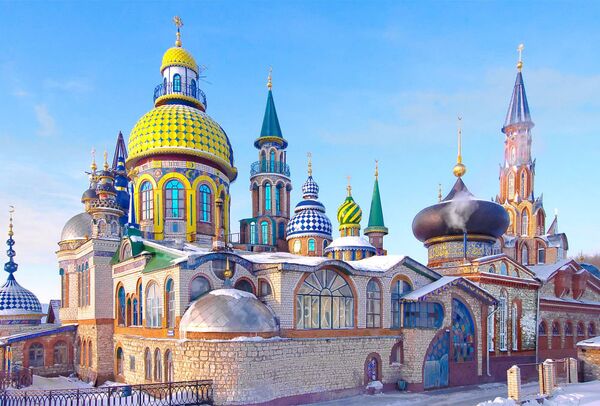 Rusya’ya bağlı Tataristan Cumhuriyeti’ndeki Tüm Dinler Tapınağı - Sputnik Türkiye