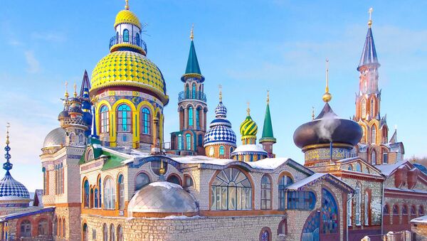 Rusya’ya bağlı Tataristan Cumhuriyeti’ndeki Tüm Dinler Tapınağı - Sputnik Türkiye