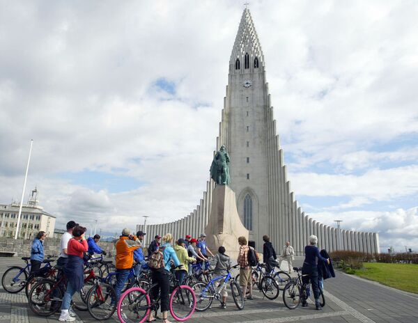İzlanda’nın Reykjavik kentindeki Lüteryan Kilisesi Hallgrimskirkja - Sputnik Türkiye