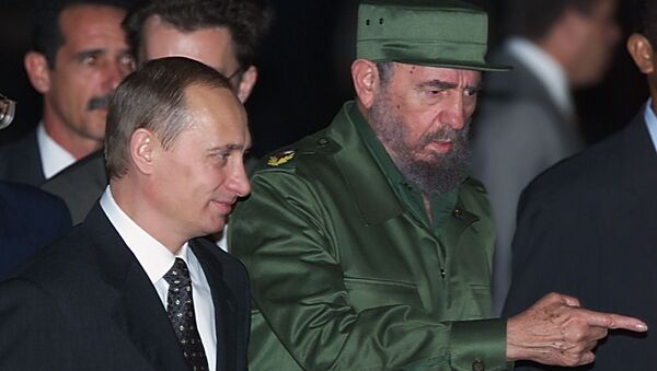 Putin ve Fidel Castro 2000 yılında Havana'da - Sputnik Türkiye
