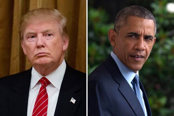 Barack Obama ve Donald Trump - Sputnik Türkiye