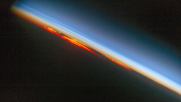 ISS'ten çekilen günbatımı fotoğrafı - Sputnik Türkiye