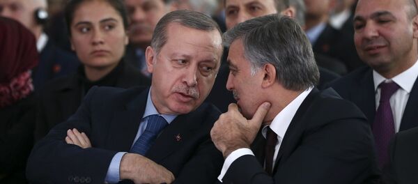Cumhurbaşkanı Recep Tayyip Erdoğan, Cumhurbaşkanlığı Abdullah Gül Müze ve Kütüphanesi’nin açılış törenine katıldı. Cumhurbaşkanı Erdoğan, 11. Cumhurbaşkanı Abdullah Gül ile sohbet etti. - Sputnik Türkiye