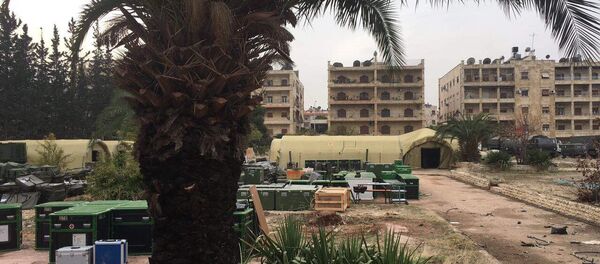 Suriye'nin Halep kentinde yer alan Rusya'ya ait askeri hastane - Sputnik Türkiye