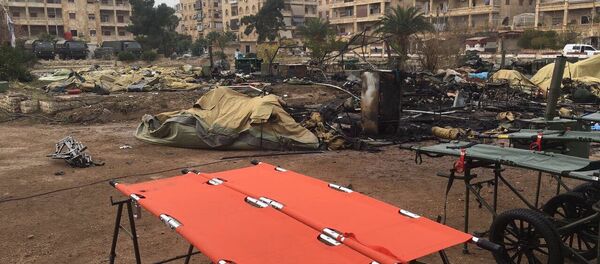 Suriye'nin Halep kentinde yer alan Rusya'ya ait askeri hastane - Sputnik Türkiye