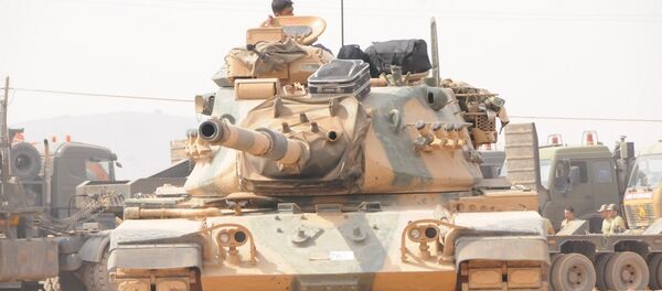 Cerablus'ta Fırat Kalkanı operasyonuna katılan Türk askerlerinden biri - Sputnik Türkiye