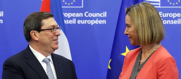 Federica Mogherini - Bruno Rodriguez Parrilla - Sputnik Türkiye