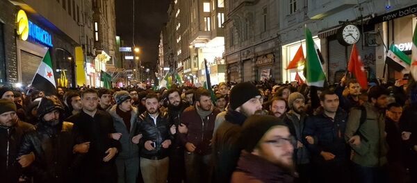 İstanbul'da Halep protestosu - Sputnik Türkiye