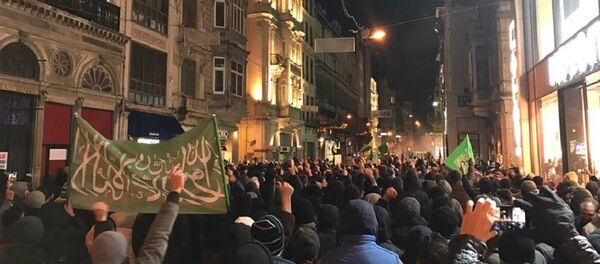 Taksim'deki Halep protestosu - Sputnik Türkiye