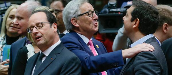 Jean Cluade Juncker - Aleksis Çipar - François Hollande - Sputnik Türkiye