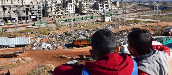 Halep'teki tahliye süreci Halep'teki tahliye süreci - Sputnik Türkiye