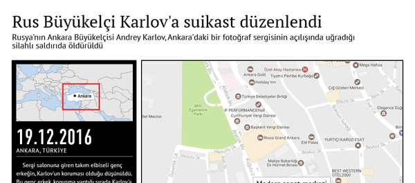 Rus Büyükelçi Karlov'a suikast düzenlendi - Sputnik Türkiye