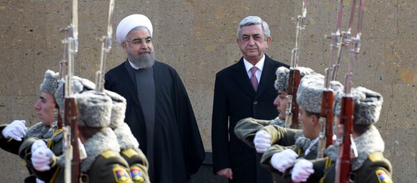 Hasan Ruhani - Serj Sarkisyan - Sputnik Türkiye