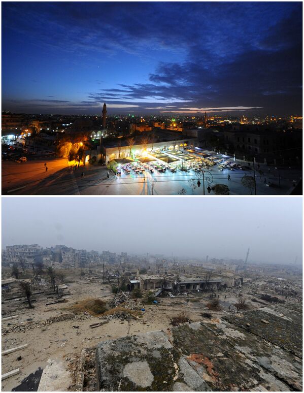 Antik Halep Şehri’nin  manzarası Kasım 2008  Aralık 2016. - Sputnik Türkiye