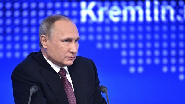 Vladimir Putin / Yılsonu büyük basın toplantısı. - Sputnik Türkiye