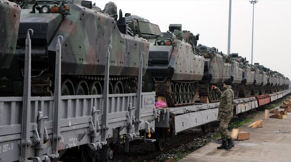 Suriye sınırına askeri sevkıyat - Sputnik Türkiye