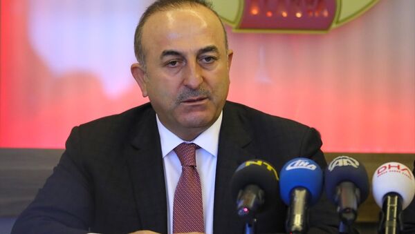 Dışişleri bakanı Mevlüt Çavuşoğlu, Alanya Gazeteciler Cemiyeti'nde - Sputnik Türkiye