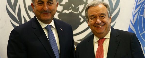 Mevlüt Çavuşoğlu - Antonio Guterres - Sputnik Türkiye