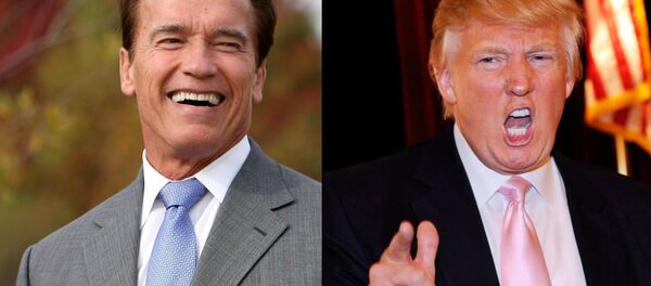 Arnold Schwarzenegger ve Donald Trump Arnold Schwarzenegger ve Donald Trump - Sputnik Türkiye