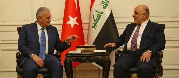 Irak Başbakanı Haydar İbadi ve Başbakan Binali Yıldırım - Sputnik Türkiye