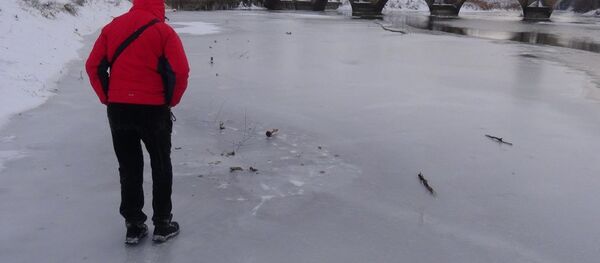 Tunca Nehri buz tuttu Tunca Nehri buz tuttu - Sputnik Türkiye