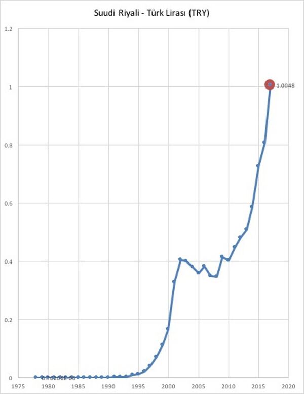 Suudi Riyali tarihinde ilk kez Türk lirasından değerli - Sputnik Türkiye