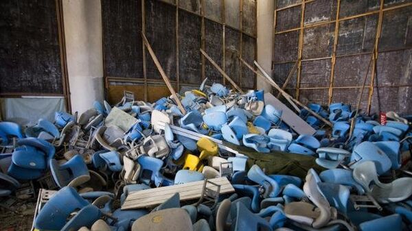 Maracana Stadyumu'ndaki kırık koltuklar - Sputnik Türkiye