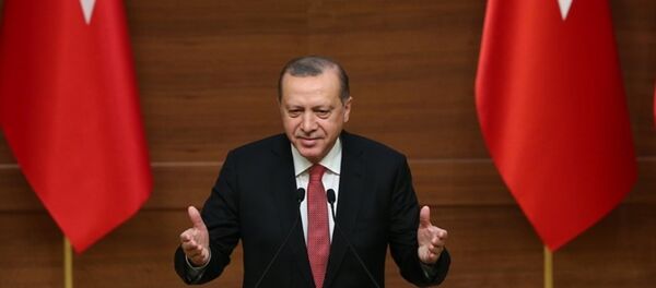 Cumhurbaşkanı Recep Tayyip Erdoğan, Cumhurbaşkanlığı Külliyesi'nde düzenlenen Muhtarlar Toplantısı'na katılarak konuşma yaptı. Cumhurbaşkanı Recep Tayyip Erdoğan, Cumhurbaşkanlığı Külliyesi'nde düzenlenen Muhtarlar Toplantısı'na katılarak konuşma yaptı. - Sputnik Türkiye