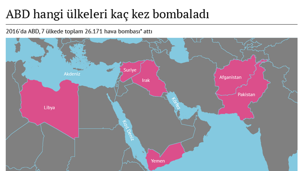 ABD hangi ülkeleri kaç kez bombaladı - Sputnik Türkiye