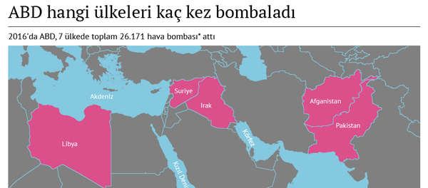 ABD hangi ülkeleri kaç kez bombaladı - Sputnik Türkiye