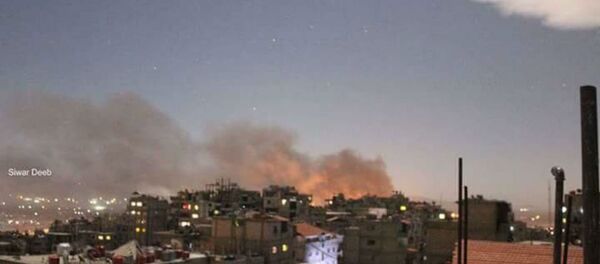 Şam'daki Mezzeh Askeri Havalimanı'na saldırı - Sputnik Türkiye